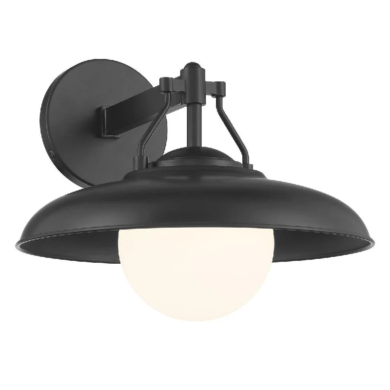 Dimmable Industrial Lighting for Ambiance ControlCameo Shores 12 In. Outdoor Barn Light Black Finish