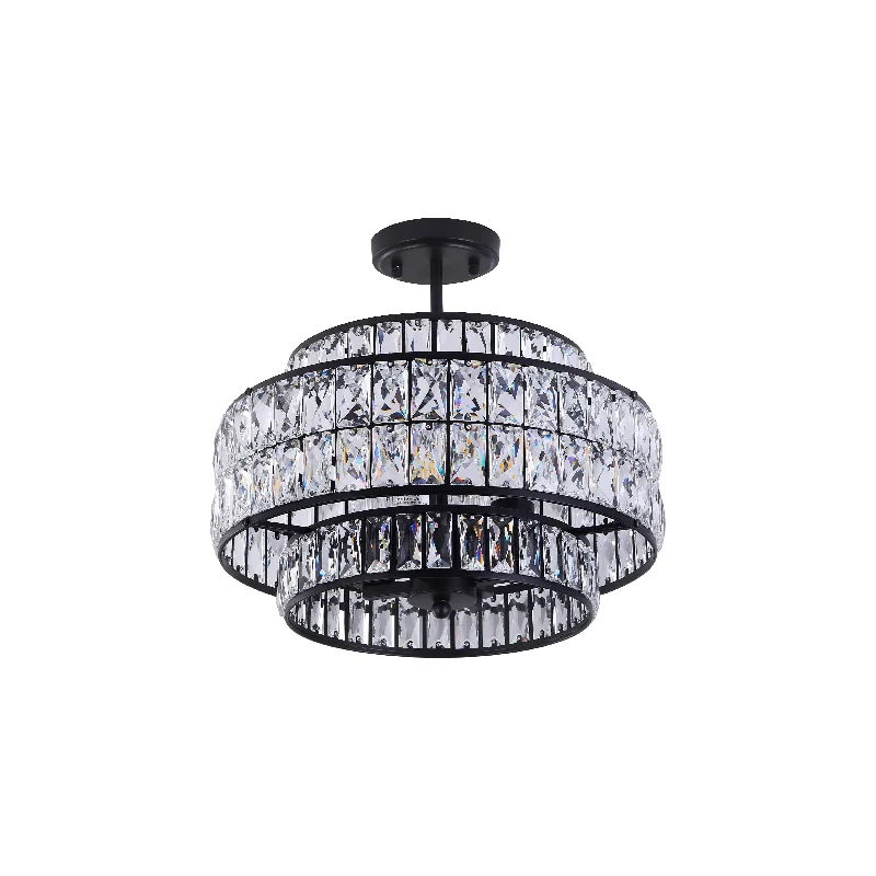 Track lighting for enhancing the architectureSkylon 4-Light Semi-Flush Mount