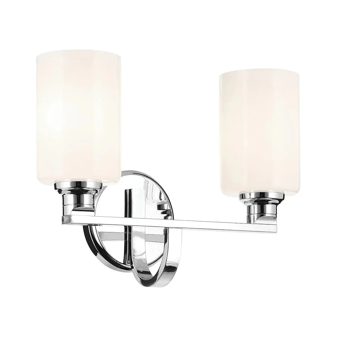 Track lighting with clear glass shadesGioe 14.25" 2-Light Vanity Light