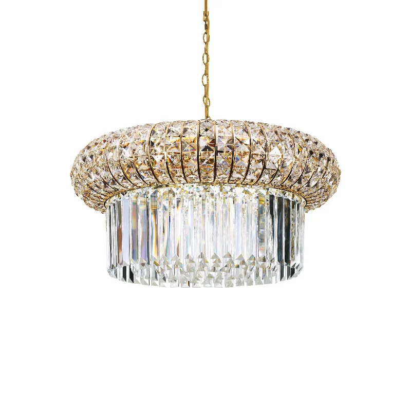 Track lighting for adding a touch of eleganceNabucco 12/16Lt Crystal Centre Light Gold Finish Track lighting for adding a touch of eleganceNabucco 12/16Lt Crystal Centre Light Gold Finish