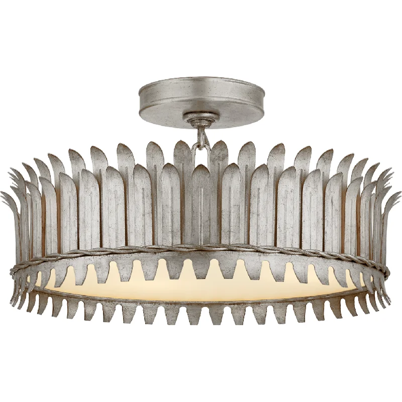 Track lighting with adjustable armsLeslie 16" Semi Flush Mount