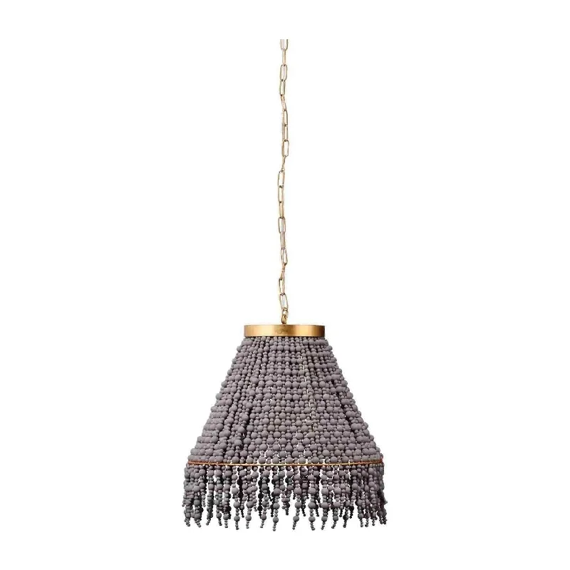 Track lighting for enhancing the architectureAngelou Beaded Cone Chandelier