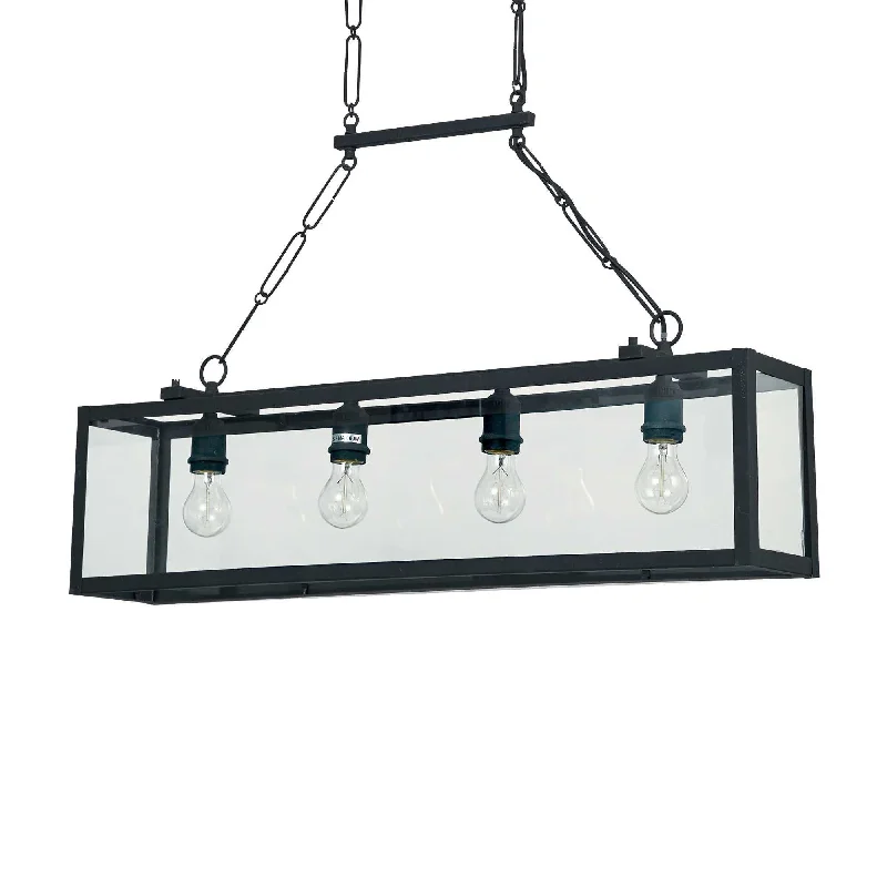 Commercial - grade track lighting for storesIgor 4Lt Kitchen Table/Island Light - Black/White Finish, IP20 Commercial - grade track lighting for storesIgor 4Lt Kitchen Table/Island Light - Black/White Finish, IP20