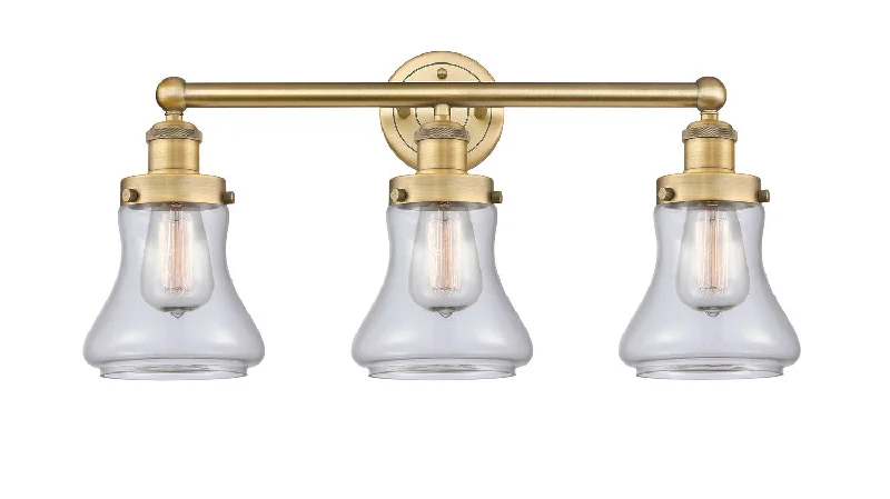Industrial Pendant Lighting for Machine ShopsEdison Three Light Bath Vanity