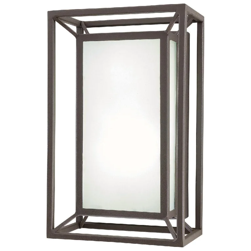 Energy - Efficient Industrial Lighting for Cost - SavingsOutline 11 in. LED Outdoor Wall Sconce Bronze Finish Energy - Efficient Industrial Lighting for Cost - SavingsOutline 11 in. LED Outdoor Wall Sconce Bronze Finish