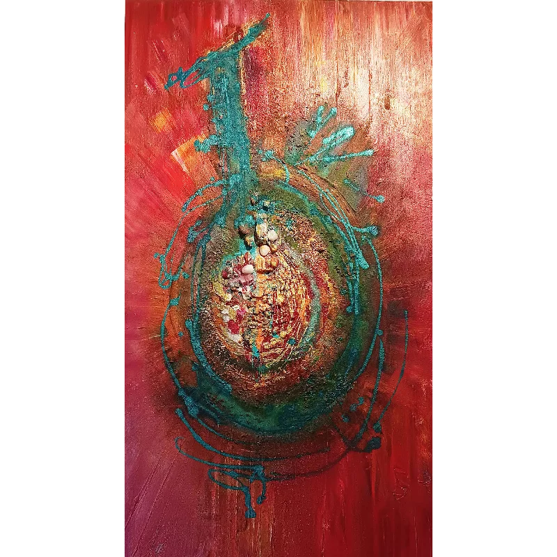 Track lighting for creating a moody atmosphereNew Life By Tia Crystal 32"x56"