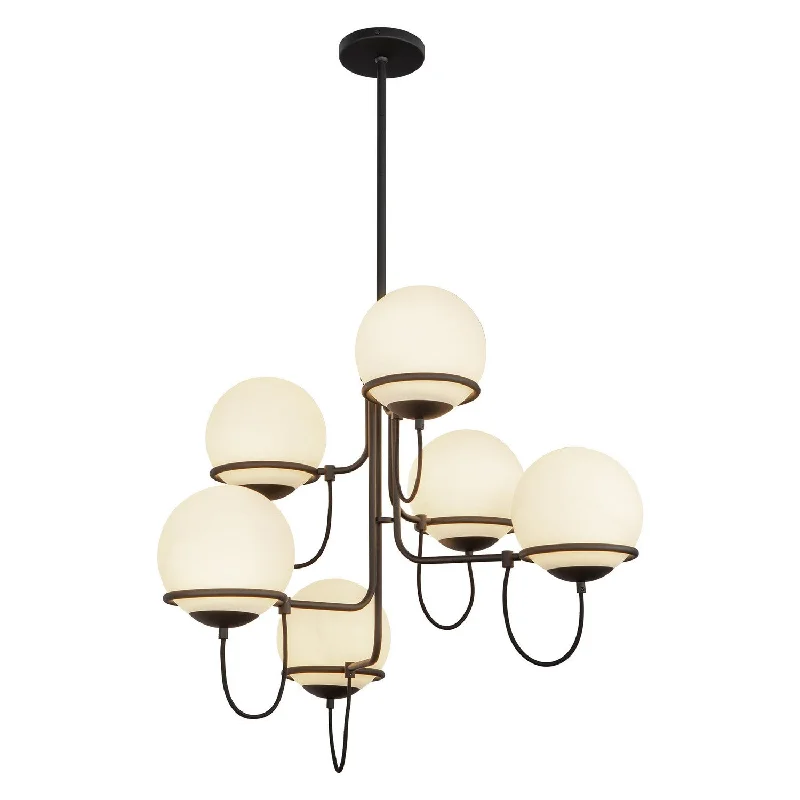 Chandeliers with Metal Frames in Bronze FinishChandeliers with Metal Frames in Bronze FinishAlba Six Light Chandelier Chandeliers with Metal Frames in Bronze FinishChandeliers with Metal Frames in Bronze FinishAlba Six Light Chandelier