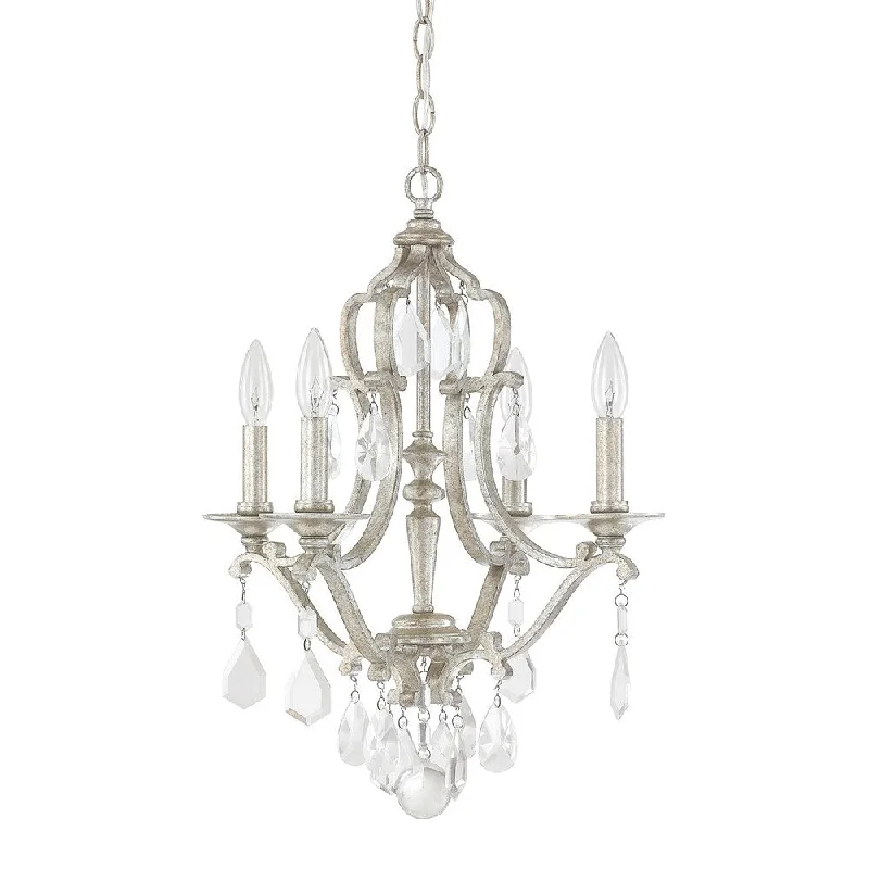 Chandeliers with Clear Crystal for a Sparkling EffectChandeliers with Clear Crystal for a Sparkling EffectBlakely 4-light Antique Silver Mini Chandelier Chandeliers with Clear Crystal for a Sparkling EffectChandeliers with Clear Crystal for a Sparkling EffectBlakely 4-light Antique Silver Mini Chandelier