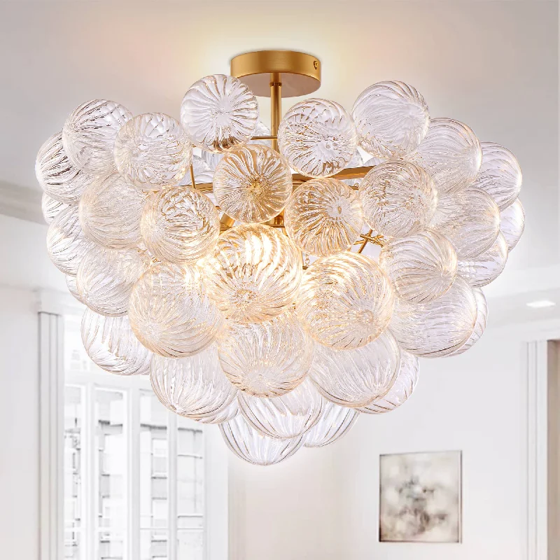 French Country Chandeliers with a Romantic AuraFrench Country Chandeliers with a Romantic AuraBubbles Chandelier Talia Style Semi- Flushed Ribbed Texture French Country Chandeliers with a Romantic AuraFrench Country Chandeliers with a Romantic AuraBubbles Chandelier Talia Style Semi- Flushed Ribbed Texture
