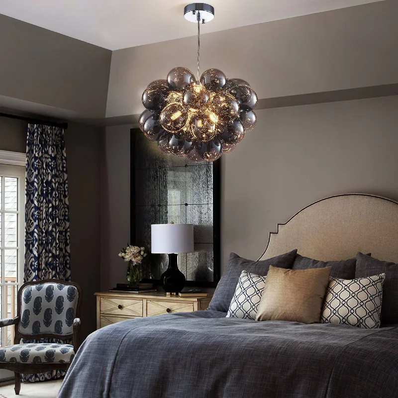 Chandeliers with Metal Frames in Gold FinishChandeliers with Metal Frames in Gold FinishBubbles Chandelier Electroplating Grey/Black Blown Glass Balls Chandeliers with Metal Frames in Gold FinishChandeliers with Metal Frames in Gold FinishBubbles Chandelier Electroplating Grey/Black Blown Glass Balls