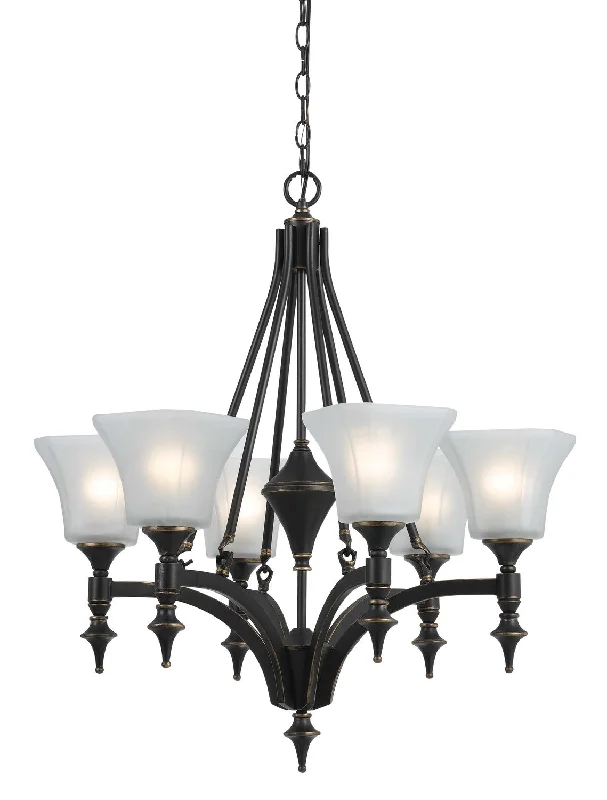 Chandeliers with Pendant Lights for a Stylish LookChandeliers with Pendant Lights for a Stylish LookCal Rockwood FX-3541/6 Chandelier Light - Dark Bronze