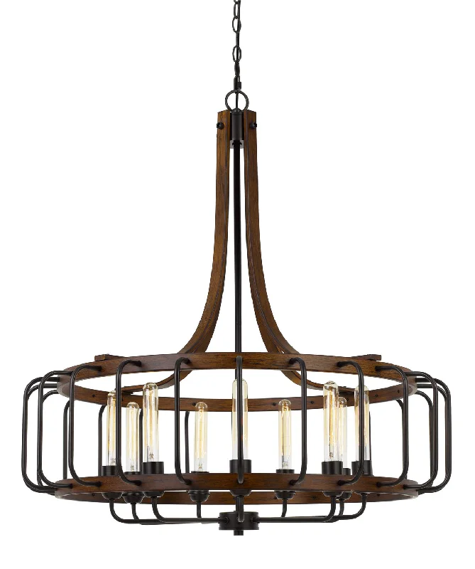 Chandeliers with Metal Frames in Silver FinishChandeliers with Metal Frames in Silver FinishCal Kellia FX-3708-9 Chandelier Light - Iron/Dark Oak Chandeliers with Metal Frames in Silver FinishChandeliers with Metal Frames in Silver FinishCal Kellia FX-3708-9 Chandelier Light - Iron/Dark Oak