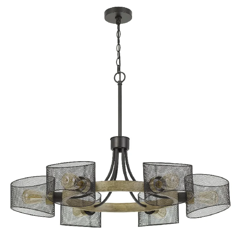 French Country Chandeliers with a Romantic AuraFrench Country Chandeliers with a Romantic AuraCal Dronten FX-3742-6 Chandelier Light - Wood/Black