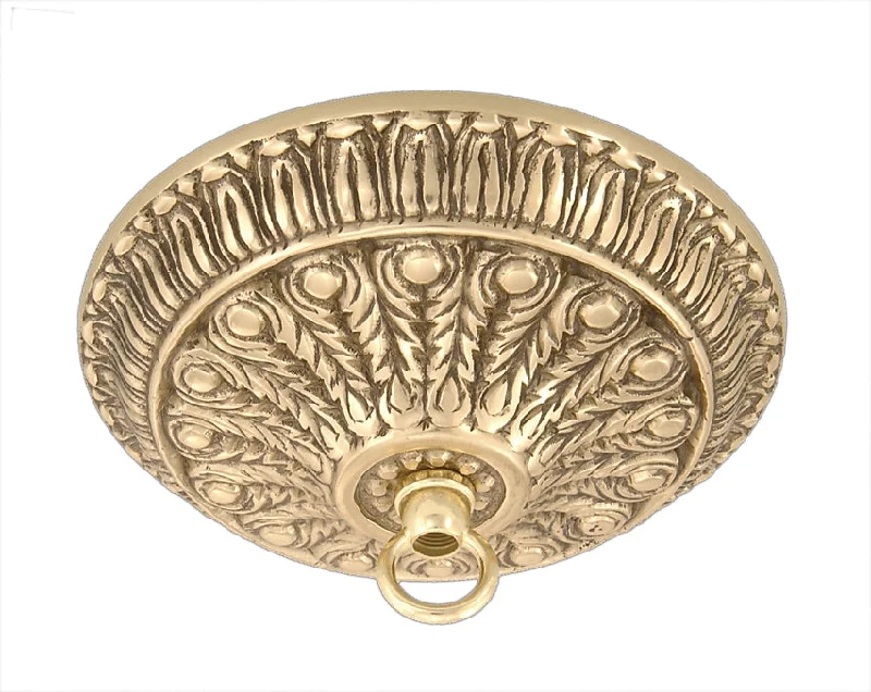Mid - Century Modern Chandeliers for Vintage AppealMid - Century Modern Chandeliers for Vintage AppealCast Brass Canopy with Polished Brass Finish
