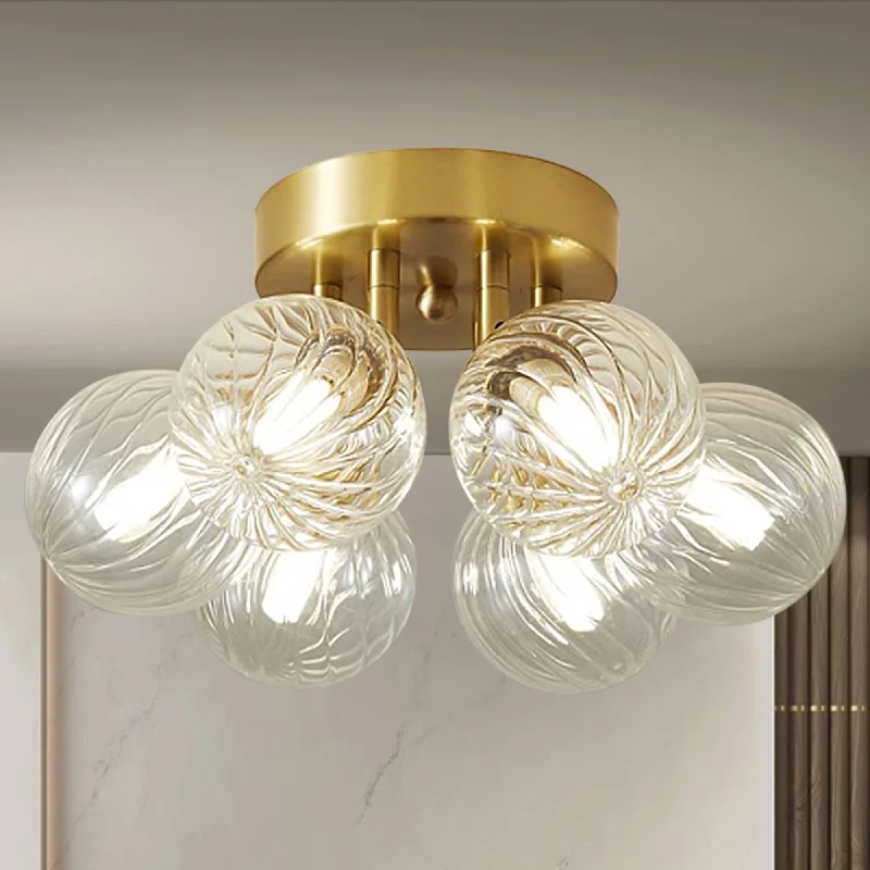 Chandeliers with Metal Frames in Silver FinishChandeliers with Metal Frames in Silver FinishBubbles Semi Flush Ceiling Light Brass Frame And Clear Ribbed Balls Chandeliers with Metal Frames in Silver FinishChandeliers with Metal Frames in Silver FinishBubbles Semi Flush Ceiling Light Brass Frame And Clear Ribbed Balls