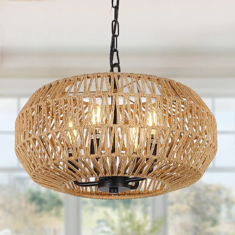 Large Chandeliers for Grand Halls and FoyersLarge Chandeliers for Grand Halls and FoyersFarmhouse Rattan Pendant Lights, 15.7" 4-Light Chandelier Light Fixture, Wicker Hand Woven Basket Pendant Hanging Large Chandeliers for Grand Halls and FoyersLarge Chandeliers for Grand Halls and FoyersFarmhouse Rattan Pendant Lights, 15.7" 4-Light Chandelier Light Fixture, Wicker Hand Woven Basket Pendant Hanging