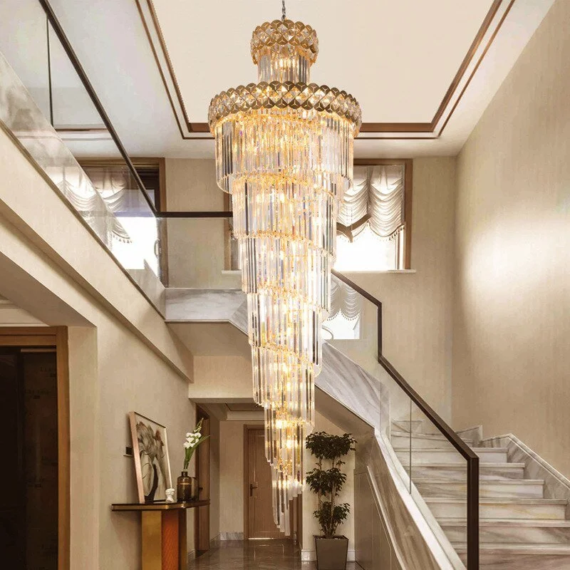Chandeliers with Frosted Glass for a Softer Light DiffusionChandeliers with Frosted Glass for a Softer Light DiffusionLarge Modern Crystal Chandelier For Staircase Long Villa Chain Lighting Fixture Chandeliers with Frosted Glass for a Softer Light DiffusionChandeliers with Frosted Glass for a Softer Light DiffusionLarge Modern Crystal Chandelier For Staircase Long Villa Chain Lighting Fixture