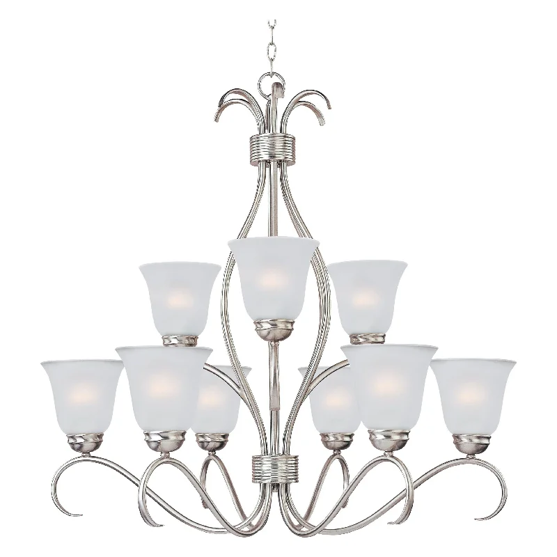 Chandeliers with Metal Frames in Bronze FinishChandeliers with Metal Frames in Bronze FinishBasix 9-Light Chandelier Chandeliers with Metal Frames in Bronze FinishChandeliers with Metal Frames in Bronze FinishBasix 9-Light Chandelier