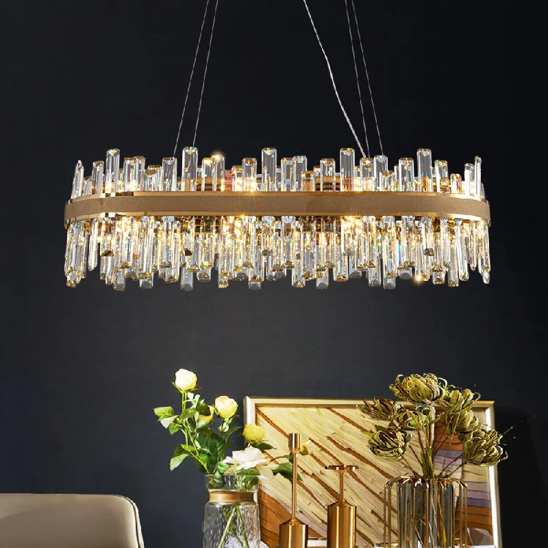Small Chandeliers for Compact RoomsSmall Chandeliers for Compact RoomsOval Modern Crystal Chandelier For Dining Room Creative Design Gold Light Fixture Lustre Small Chandeliers for Compact RoomsSmall Chandeliers for Compact RoomsOval Modern Crystal Chandelier For Dining Room Creative Design Gold Light Fixture Lustre