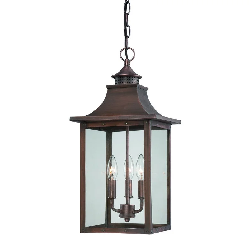 Chandeliers with Clear Crystal for a Sparkling EffectChandeliers with Clear Crystal for a Sparkling EffectSt. Charles 3-Light Acopper Patina Hanging Light By Homeroots Chandeliers with Clear Crystal for a Sparkling EffectChandeliers with Clear Crystal for a Sparkling EffectSt. Charles 3-Light Acopper Patina Hanging Light By Homeroots