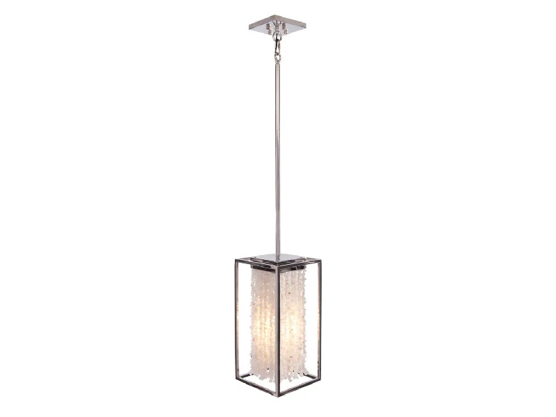 Gothic Ceiling Lights with Dark Metalwork and Pointed ArchesGothic Ceiling Lights with Dark Metalwork and Pointed ArchesAvenue Soho HF9001-SLV Pendant Light - Polished Nickel Silver With Moon Rock Gem Nuggets Gothic Ceiling Lights with Dark Metalwork and Pointed ArchesGothic Ceiling Lights with Dark Metalwork and Pointed ArchesAvenue Soho HF9001-SLV Pendant Light - Polished Nickel Silver With Moon Rock Gem Nuggets