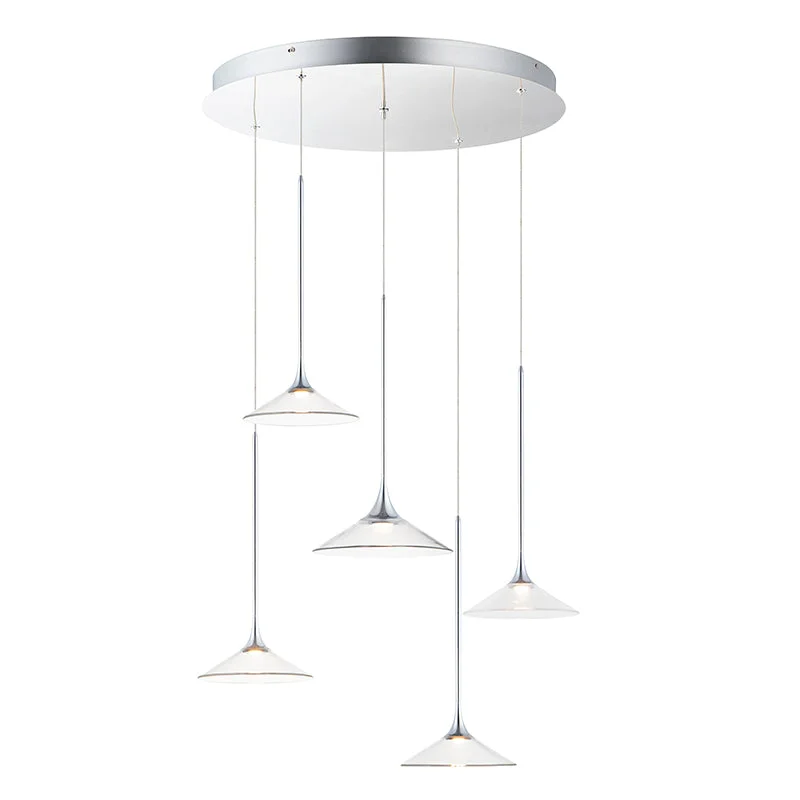 Modern Minimalist Ceiling Lights for Contemporary InteriorsModern Minimalist Ceiling Lights for Contemporary InteriorsET2 E21536-24 Cono 5-lt 26" LED Multi-Light Pendant Modern Minimalist Ceiling Lights for Contemporary InteriorsModern Minimalist Ceiling Lights for Contemporary InteriorsET2 E21536-24 Cono 5-lt 26" LED Multi-Light Pendant