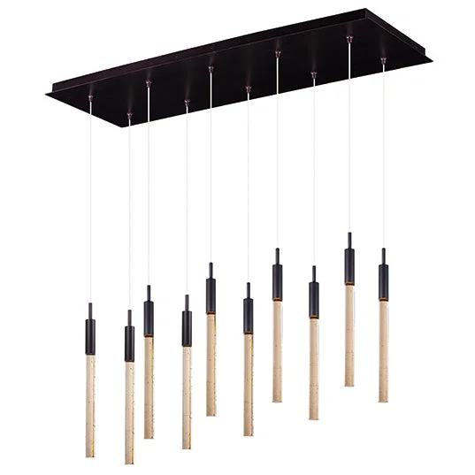 Art Nouveau Ceiling Lights with Organic, Flowing ShapesArt Nouveau Ceiling Lights with Organic, Flowing ShapesET2 E32779 Scepter 10-lt LED Linear Pendant Art Nouveau Ceiling Lights with Organic, Flowing ShapesArt Nouveau Ceiling Lights with Organic, Flowing ShapesET2 E32779 Scepter 10-lt LED Linear Pendant