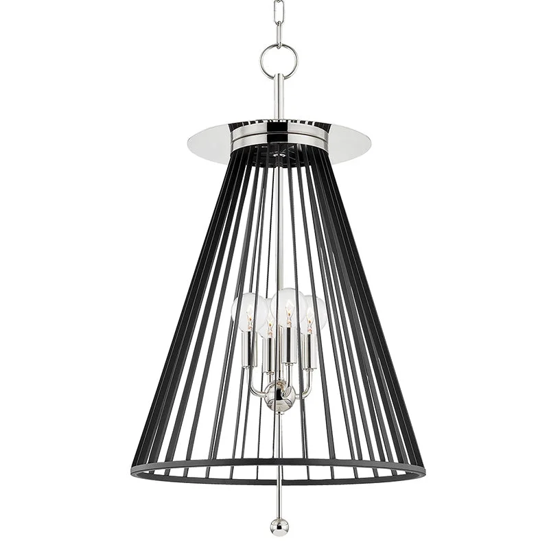 Victorian - Inspired Ceiling Lights with Ornate Crystal ChandeliersVictorian - Inspired Ceiling Lights with Ornate Crystal ChandeliersHudson Valley 1018 Cagney 4-lt 18" Pendant