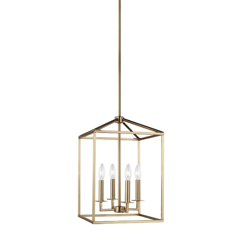 Tropical - Themed Ceiling Lights with Palm - Leaf Shapes and Rattan WrapsTropical - Themed Ceiling Lights with Palm - Leaf Shapes and Rattan Wraps5215004EN Perryton 4-lt LED Small Hall / Foyer Pendant
