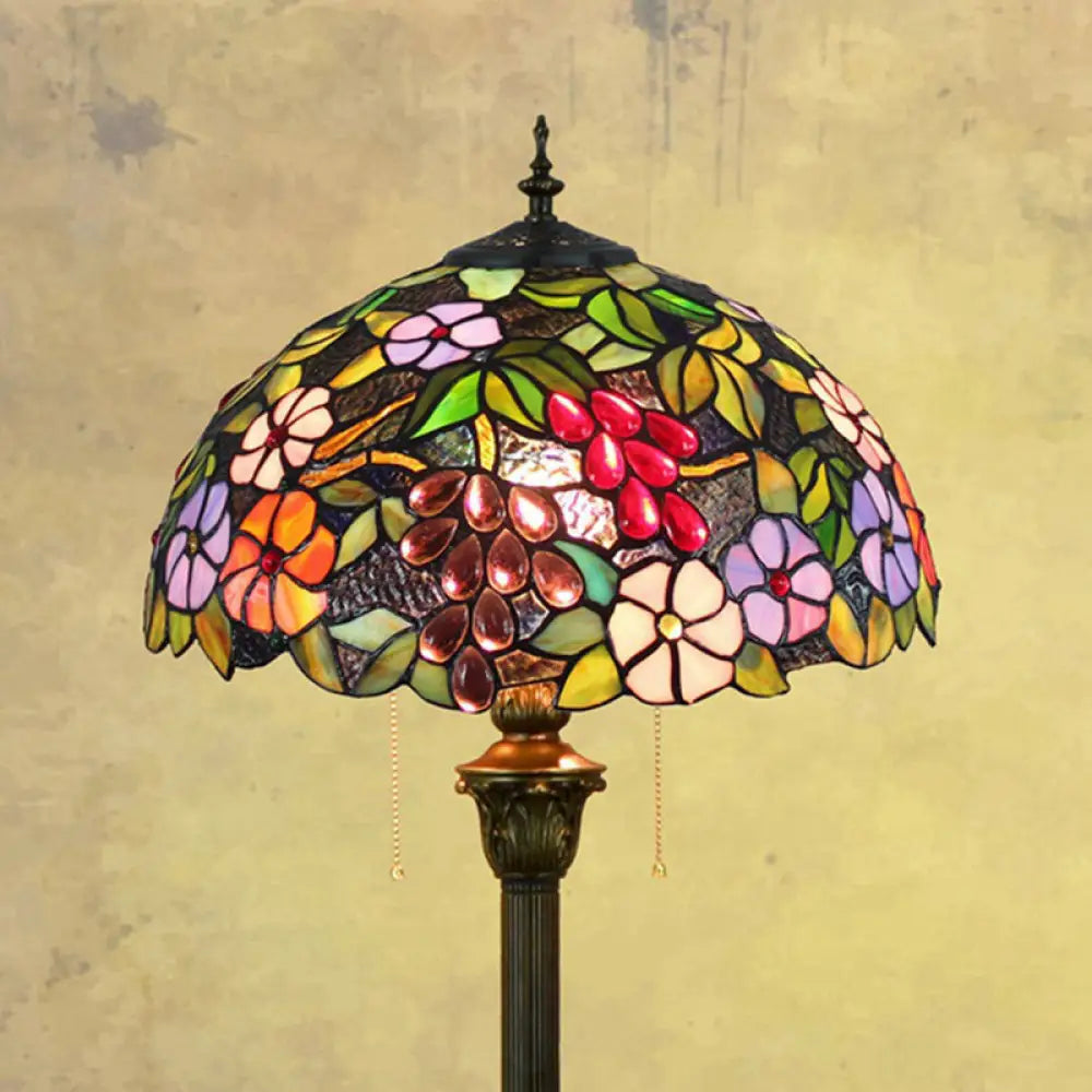 industrial style table lamps with exposed bulbs for loft apartmentsindustrial style table lamps with exposed bulbs for loft apartmentsAntique Stained Glass Floor Lamp with Bowl Shade - 2 Heads, Purple Standing Lighting