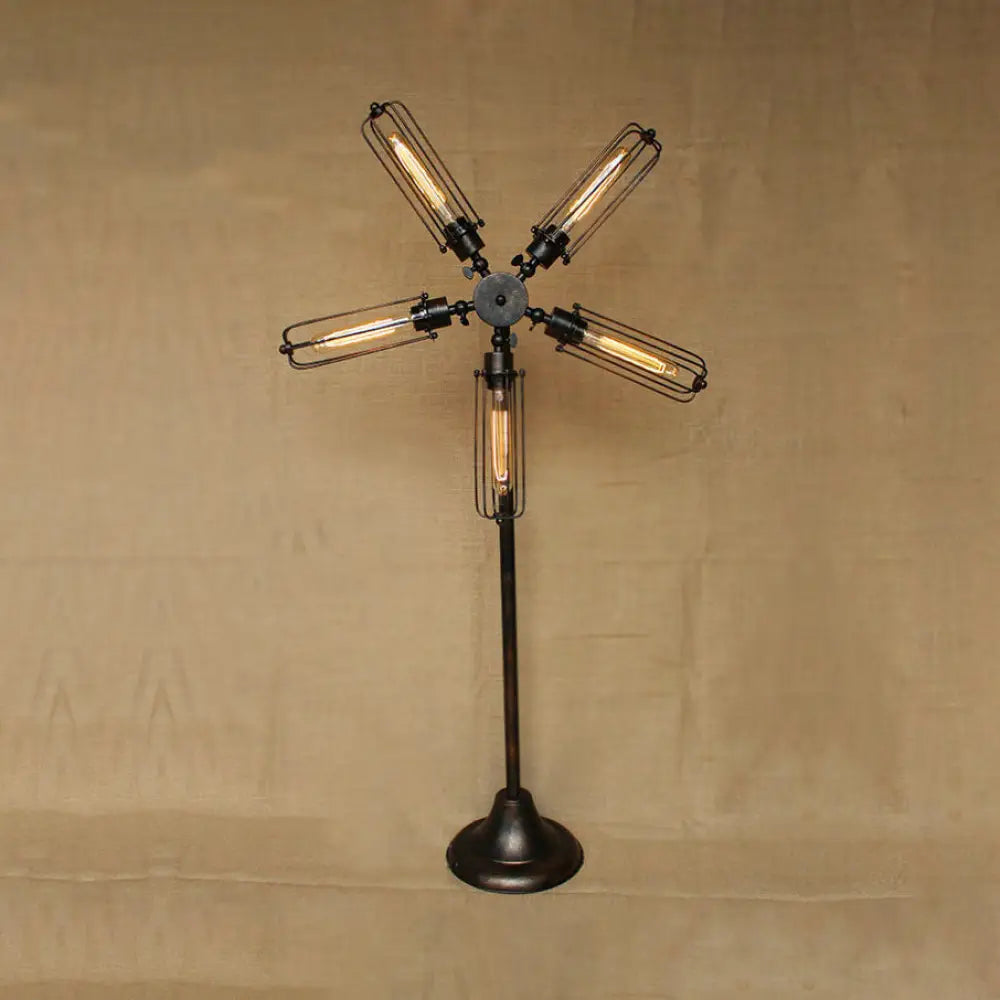 mid century modern table lamps with iconic designs for a stylish studymid century modern table lamps with iconic designs for a stylish studyFarmhouse Style Linear Cage Floor Light - 5-Light Metal Standing Lamp in Black for Coffee Shops