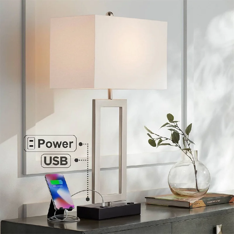 industrial style table lamps with exposed bulbs for loft apartmentsindustrial style table lamps with exposed bulbs for loft apartmentsModern Table Lamp 30" Tall Brushed Nickel with USB and Outlet Bedroom - 16" x 30" industrial style table lamps with exposed bulbs for loft apartmentsindustrial style table lamps with exposed bulbs for loft apartmentsModern Table Lamp 30" Tall Brushed Nickel with USB and Outlet Bedroom - 16" x 30"