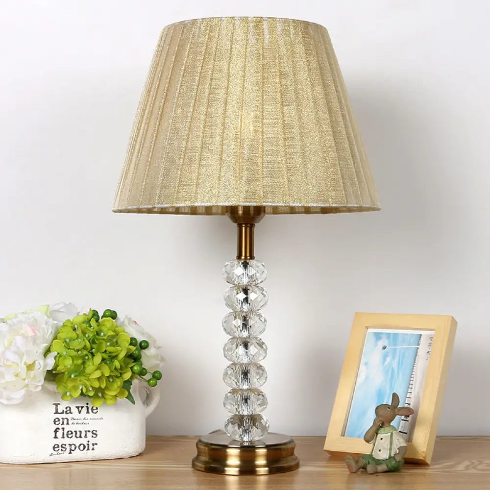 bohemian table lamps with colorful patterns for eclectic bedroomsbohemian table lamps with colorful patterns for eclectic bedroomsModernist Shaded Study Lamp - Beige Fabric, 1 Head, Ideal for Bedroom Reading
