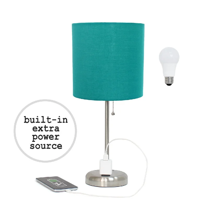 Brushed Steel/Teal Shade