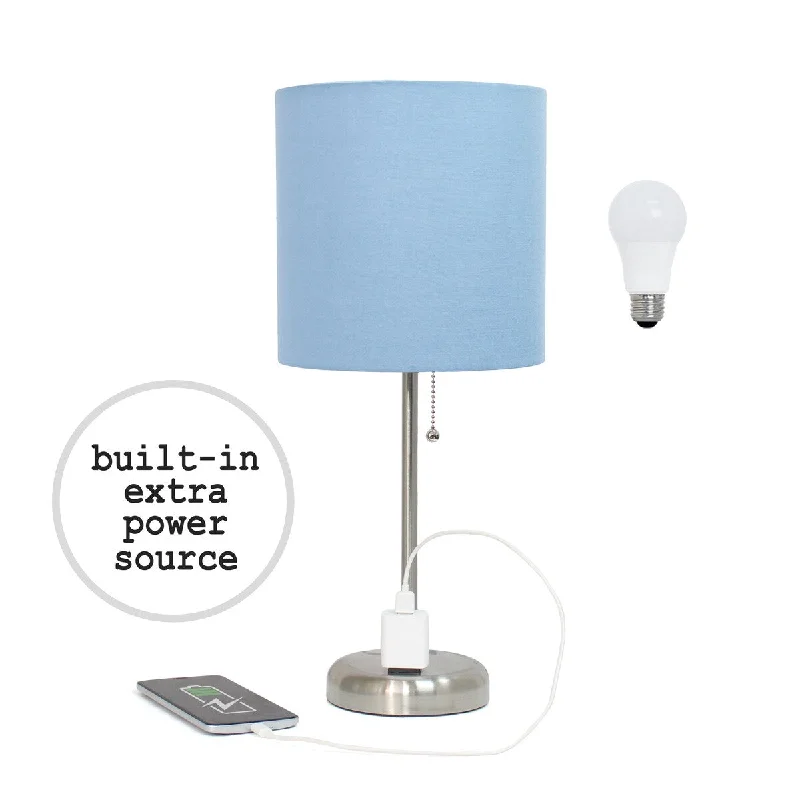 Brushed Steel/Blue Shade