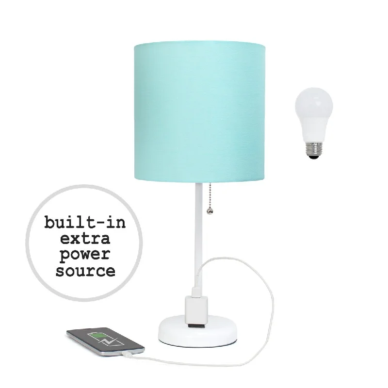 White/Aqua Shade