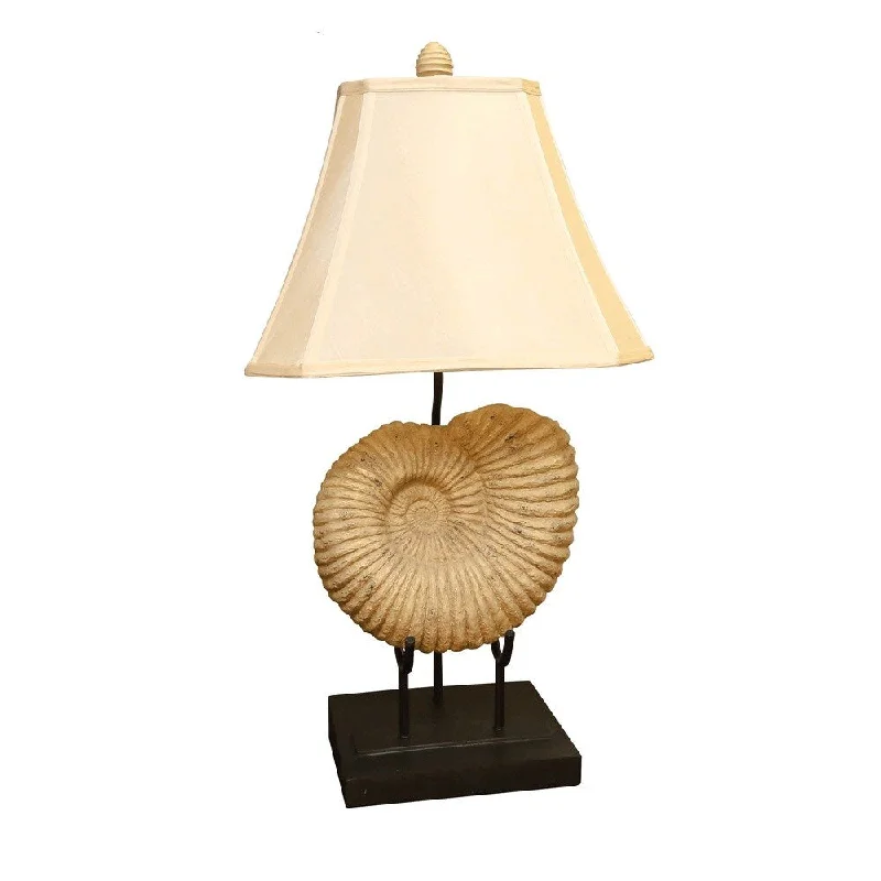 fabric table lamps with a linen shade for a relaxed and breathable lookfabric table lamps with a linen shade for a relaxed and breathable lookSomette Seashell Fossil Table Lamp