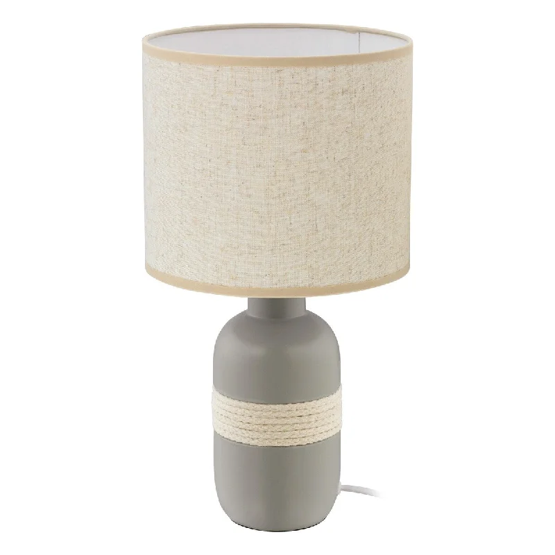 wooden table lamps with natural grain for a warm and organic feelwooden table lamps with natural grain for a warm and organic feelThe Gray Barn Haven Grey and Beige Table Lamp