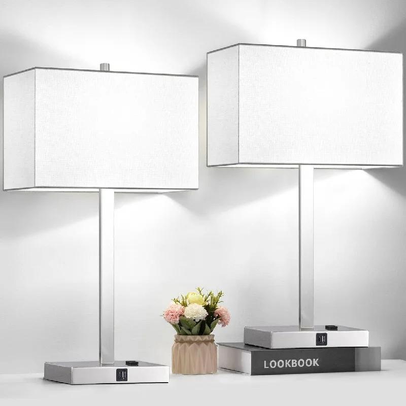 White Linen & Brushed Nickel(Base)