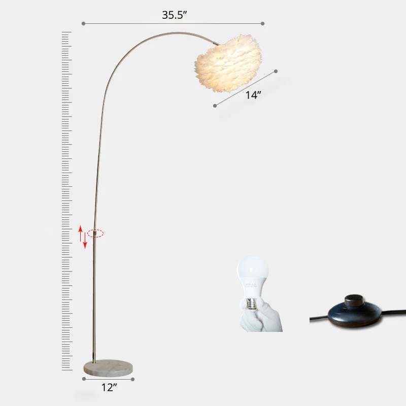 mid century modern table lamps with iconic designs for a stylish studymid century modern table lamps with iconic designs for a stylish studySimple White Feather Floor Lamp with Extendable Fishing Rod Arm